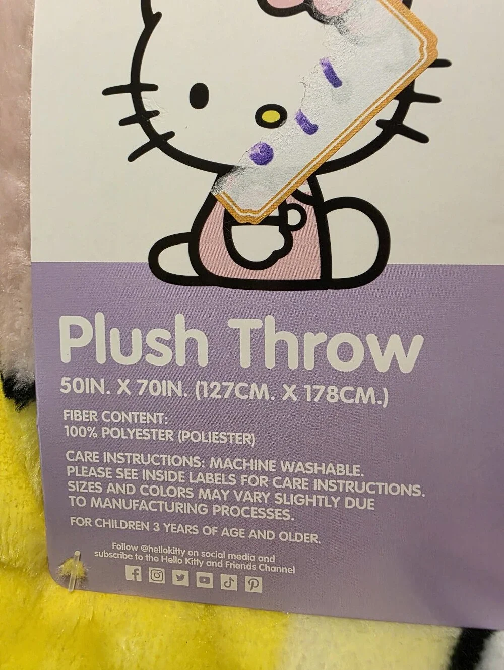 Sanrio plush blanket
